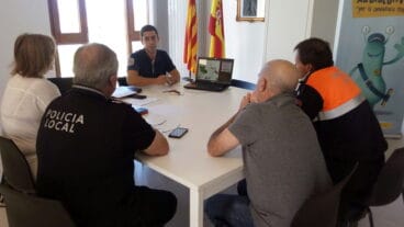 Reunión sobre el plan de incendios