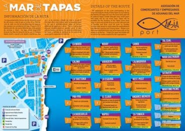 Tapas de cada restaurante participante en la Mar de Tapes