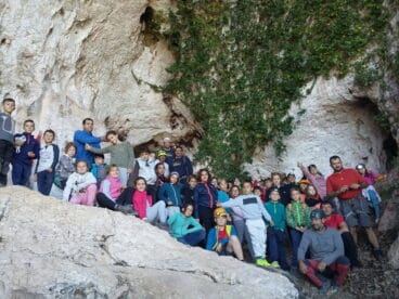 Alumnos de la Escoleta de Muntanya de Xàbia