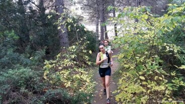 Atletas absolutas en el cross local de Xàbia