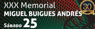 Cartel del XXX Memorial Miguel Buigues