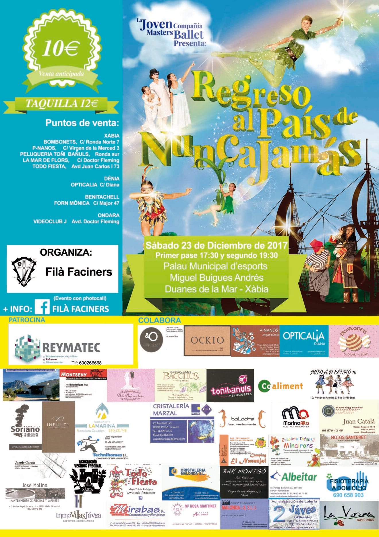 Cartel evento Navidad Filà Faciners 2017
