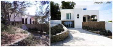 Exterior antes y después Estudio Decor-Integral Homes. Arquitectura y Construcción