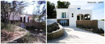 Exterior antes y después Estudio Decor-Integral Homes. Arquitectura y Construcción
