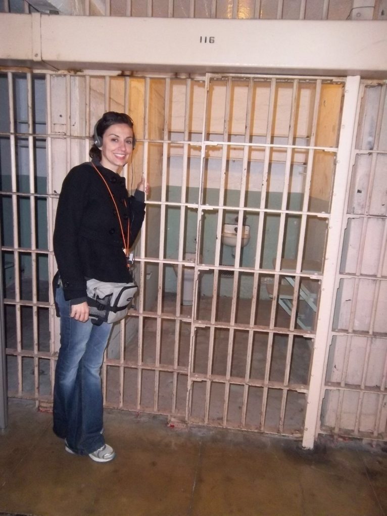 Rosa Mayans en la prisión de Alcatraz
