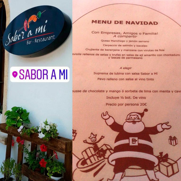 Restaurante Sabor a mí Menu empresas 2017