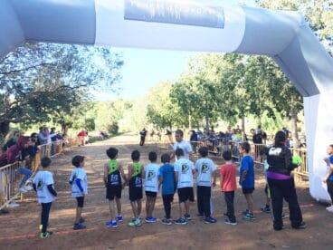 Salida de una de las carreras del cross escolar de Xàbia