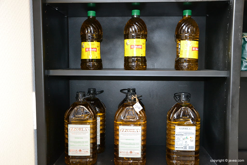 Selección de aceites de oliva
