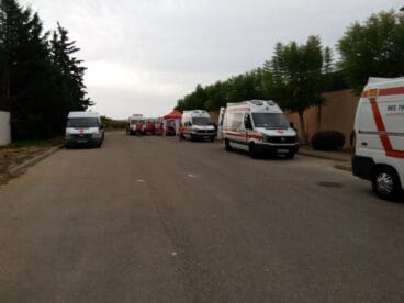 Cruz Roja y Protección Civil participan en un simulacro de grandes emergencias