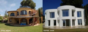 Villa antes y después Estudio Decor-Integral Homes. Arquitectura y Construcción