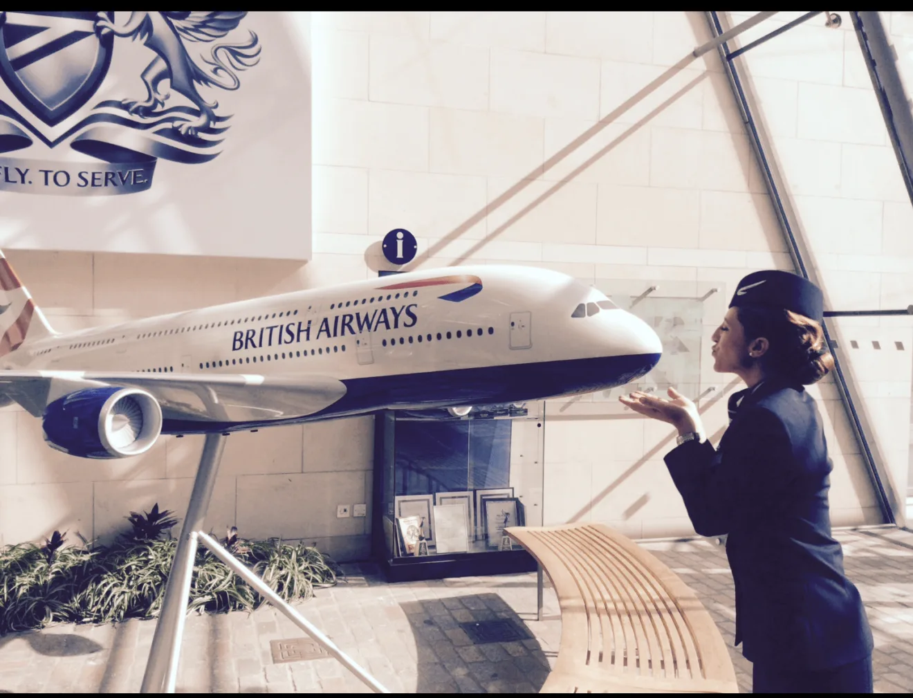 En British Airways, día que firmó contrato con ellos