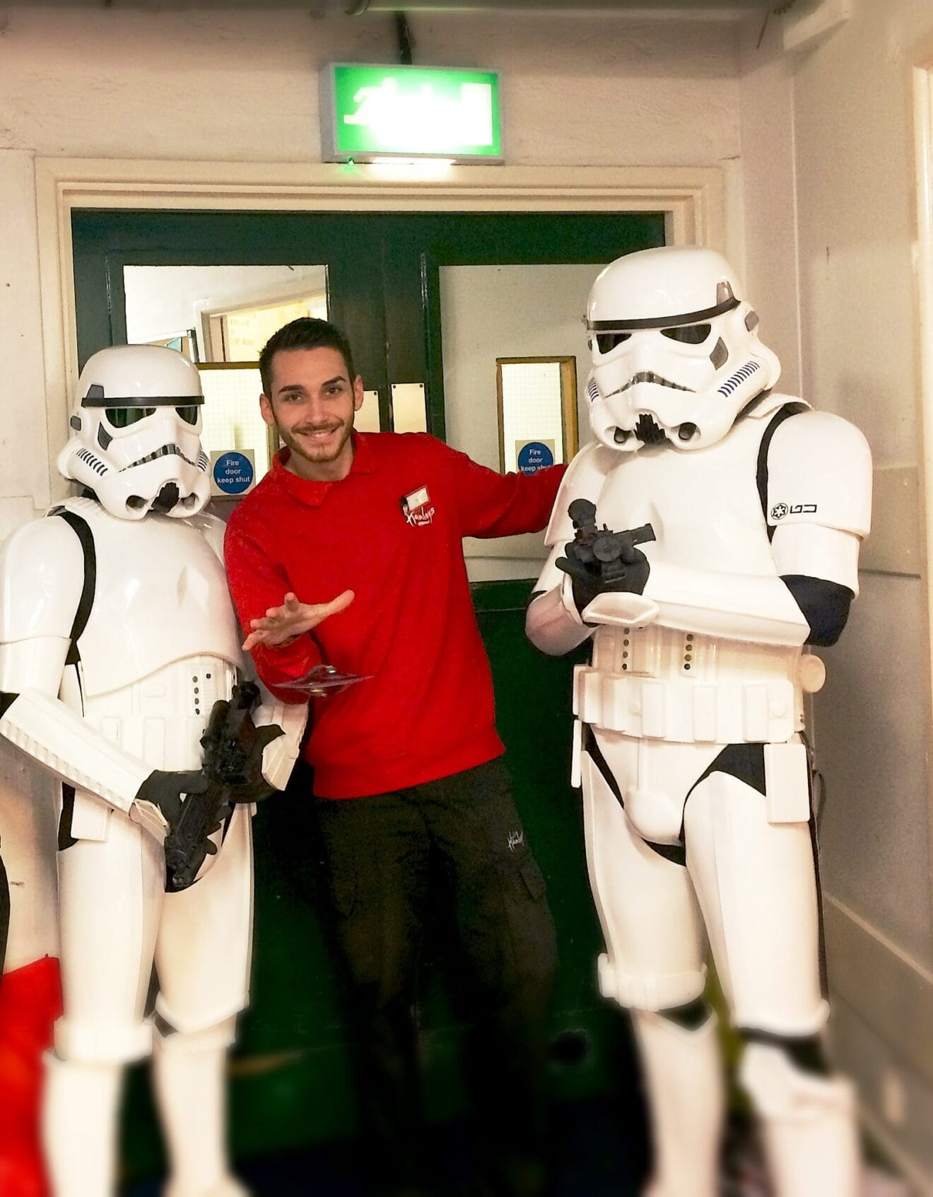 El xabiero se divierte en su trabajo