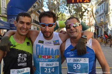Los tres mejores en la Media Maratón