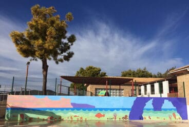 Muro del CEIP Maria Magdalena de Benitatxell