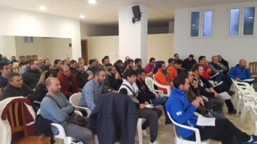 Asistentes a la asamblea de pilota perxa 7