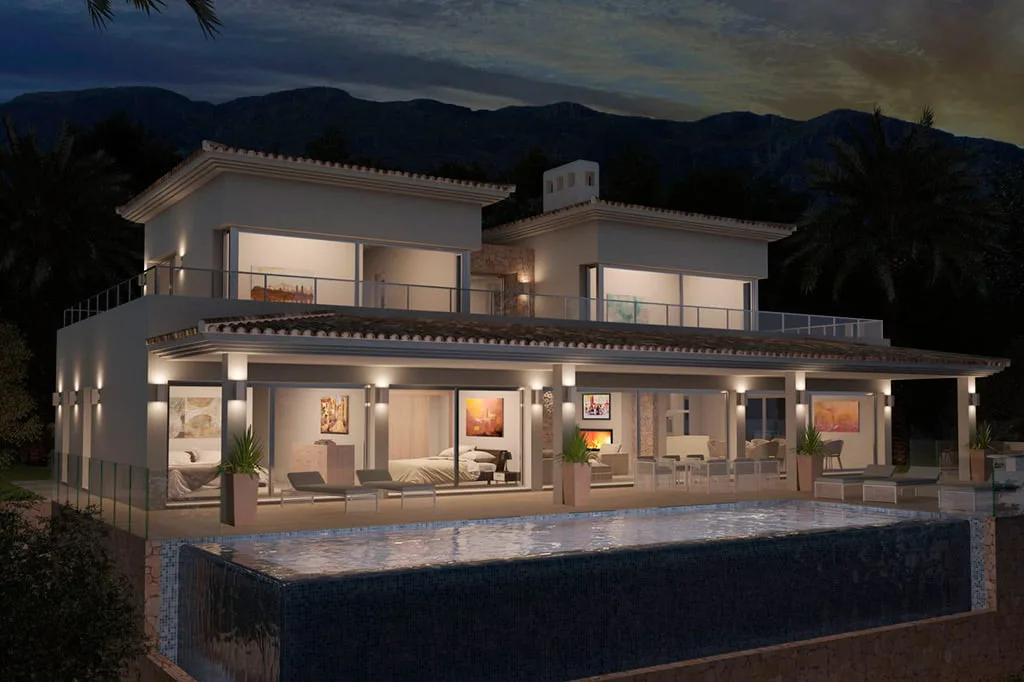 Casa Valentina al anochecer Lucas Graf