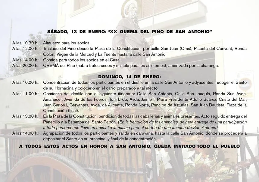 Fiestas en honor a San Antonio
