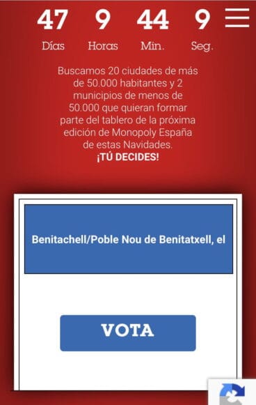 Participación de voto en el Monopoly