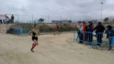 Carme Espinós durante la carrera