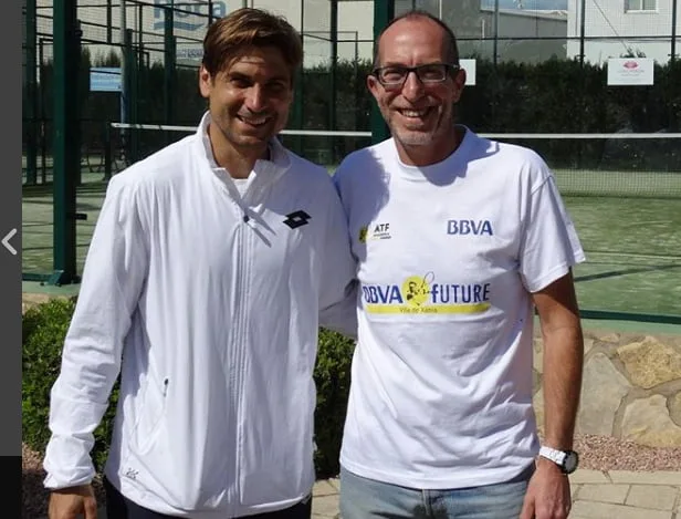 David Ferrer con Vicent Colomer