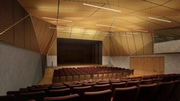 Interior del centro cultural de Benitatxell