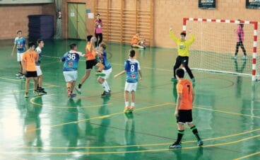 Los cadetes xabieros durante un choque