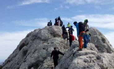 Alcanzando la cima