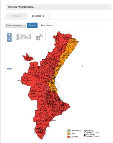 Alerta por riesgo de incencios