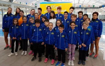 Alumnos de la Escuela de Natación