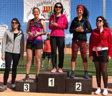 Araceli Segui en el podio de Rótova