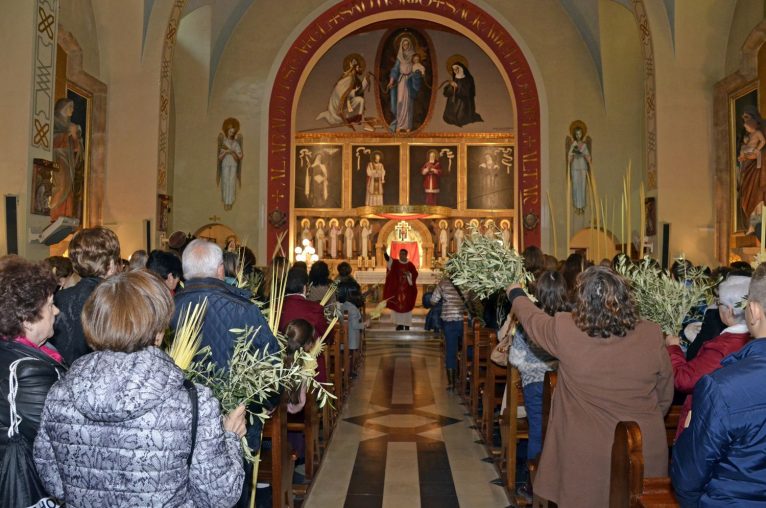 Bendición de ramos y palmas en el Convento de las Agustinas