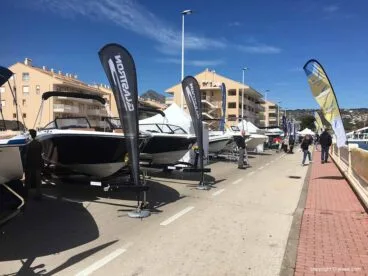 Exposición de barcos en la Feria Náutica