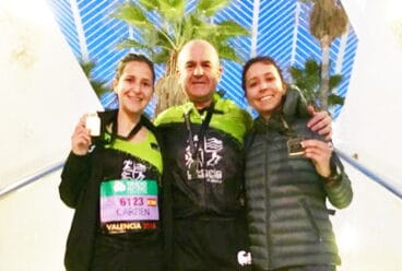 Juan Bolufer con Irene y Carmen