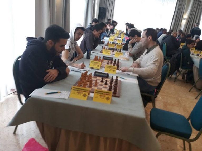 Moment of the chess tournament
