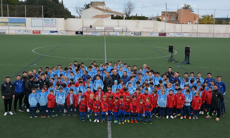 Presentación Escuela de fútbol del CD Jávea año 2017