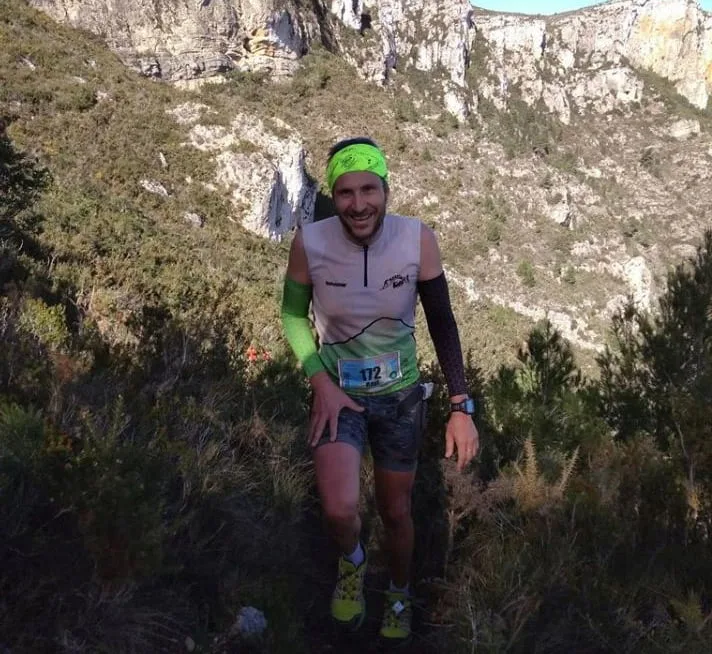 Raúl Bover durante la carrera