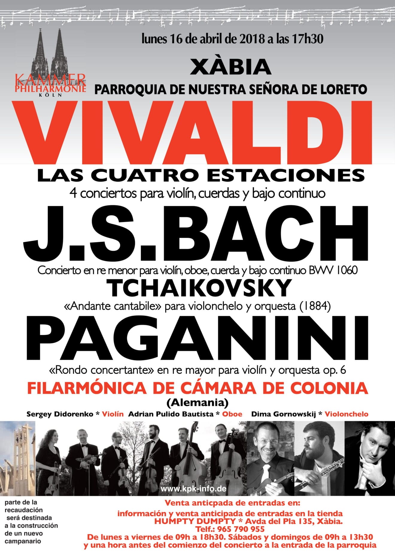 Cartel Orquesta Filarmónica de Cámara de Colonia