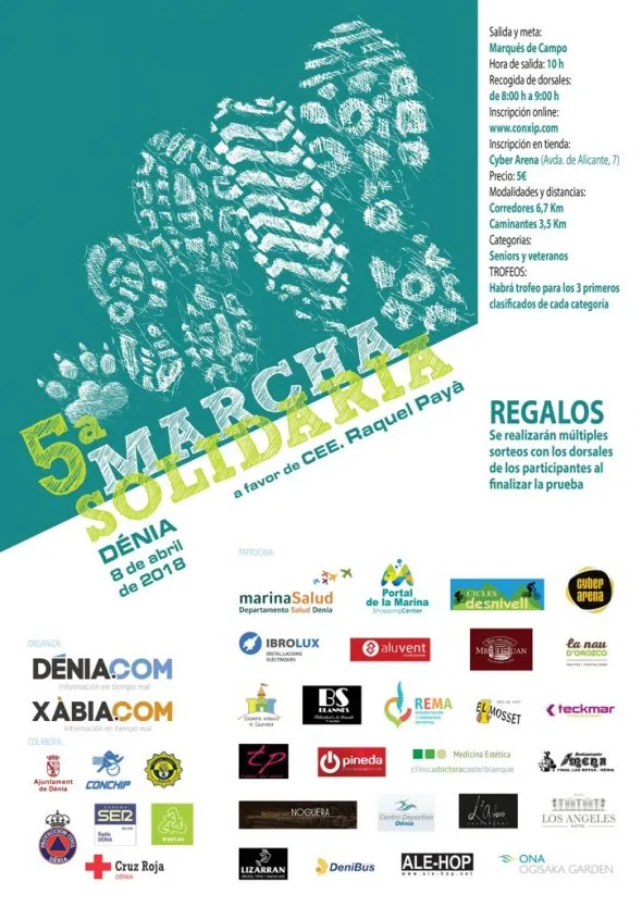 Colaboradores de la 5ª marcha solidaria