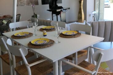 Mesa y silla ideales para exterior MCJ Biard