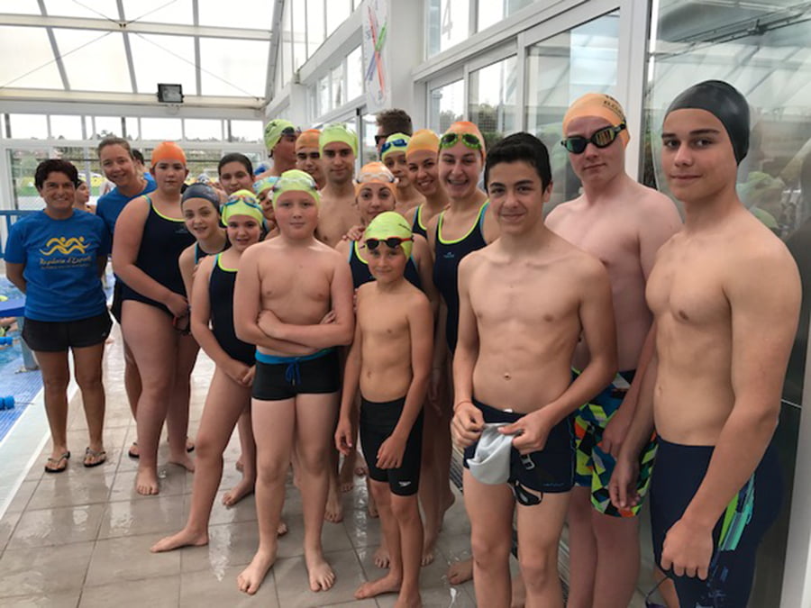 Nadadores de la competición