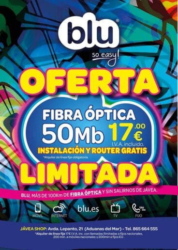 Oferta fibra óptica con Blu