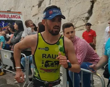 Raúl en pleno esfuerzo
