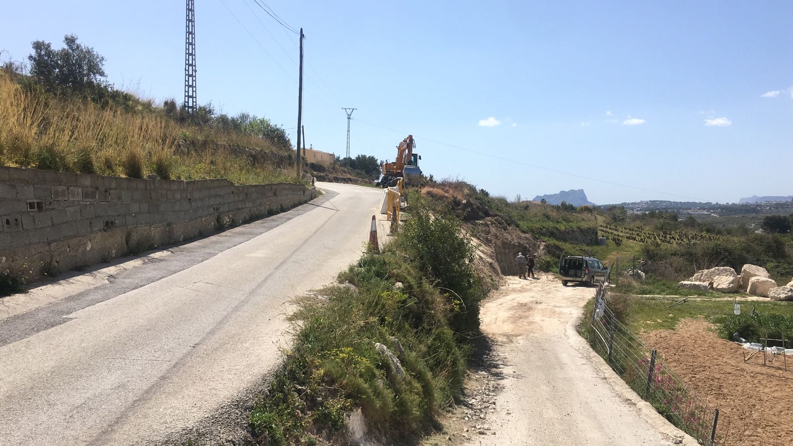 Reparación y asfaltado de vial en Benitatxell (2)