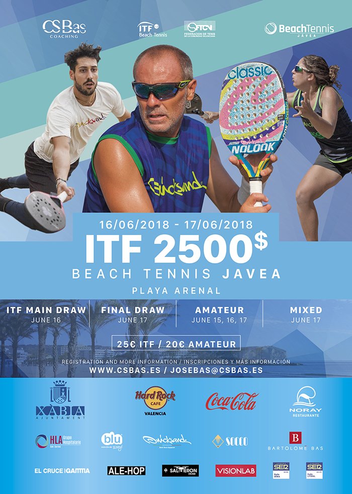 Cartel Torneo Internacional de Tenis Playa Xàbia