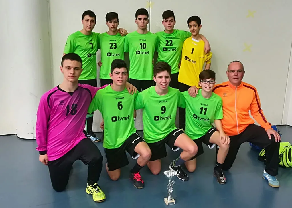 Club Handbol Xàbia con el técnico Pep Hierro