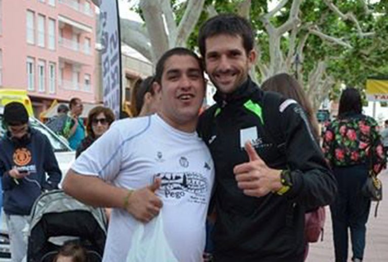 Garcia Barragán avec un autre athlète