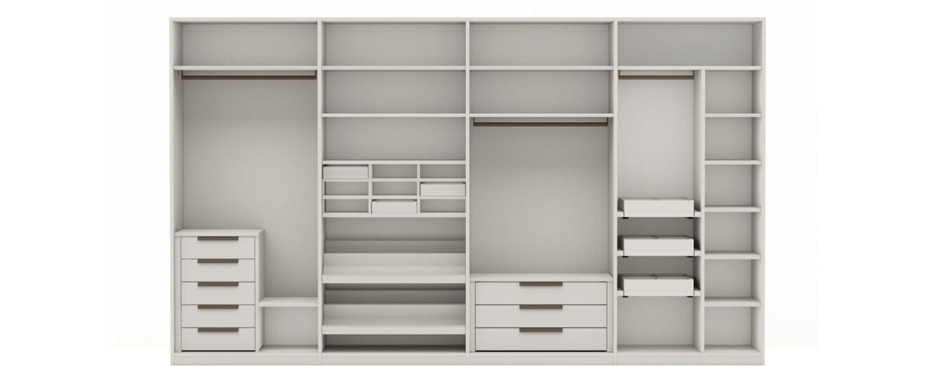 Interior de armario a medida de Muebles Martínez