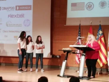Las alumnas de Xàbia en el concurso