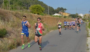 Mª Isabel Ferrer durante la carrera