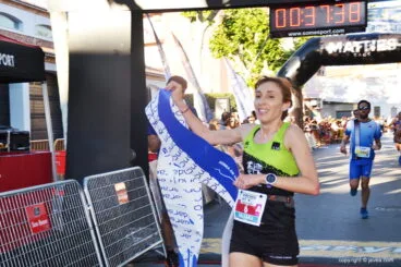 Mª Isabel Ferrer ganando en Ondara